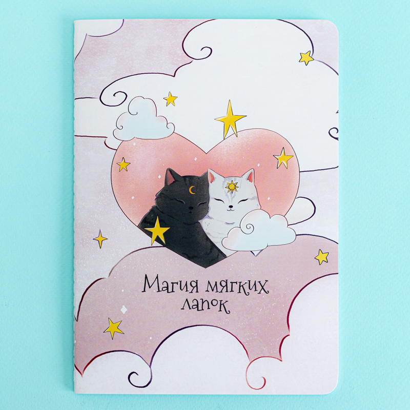 Cuaderno de encuadernación con tapa de gatos A5