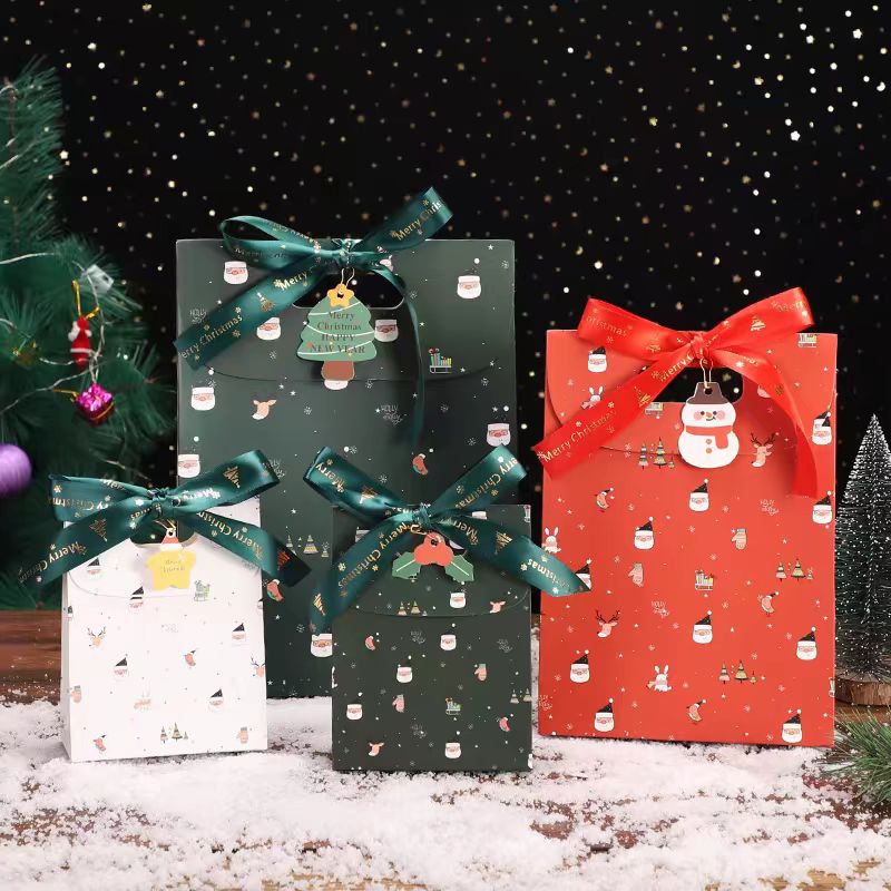 Bolsa de regalo de Navidad con cinta